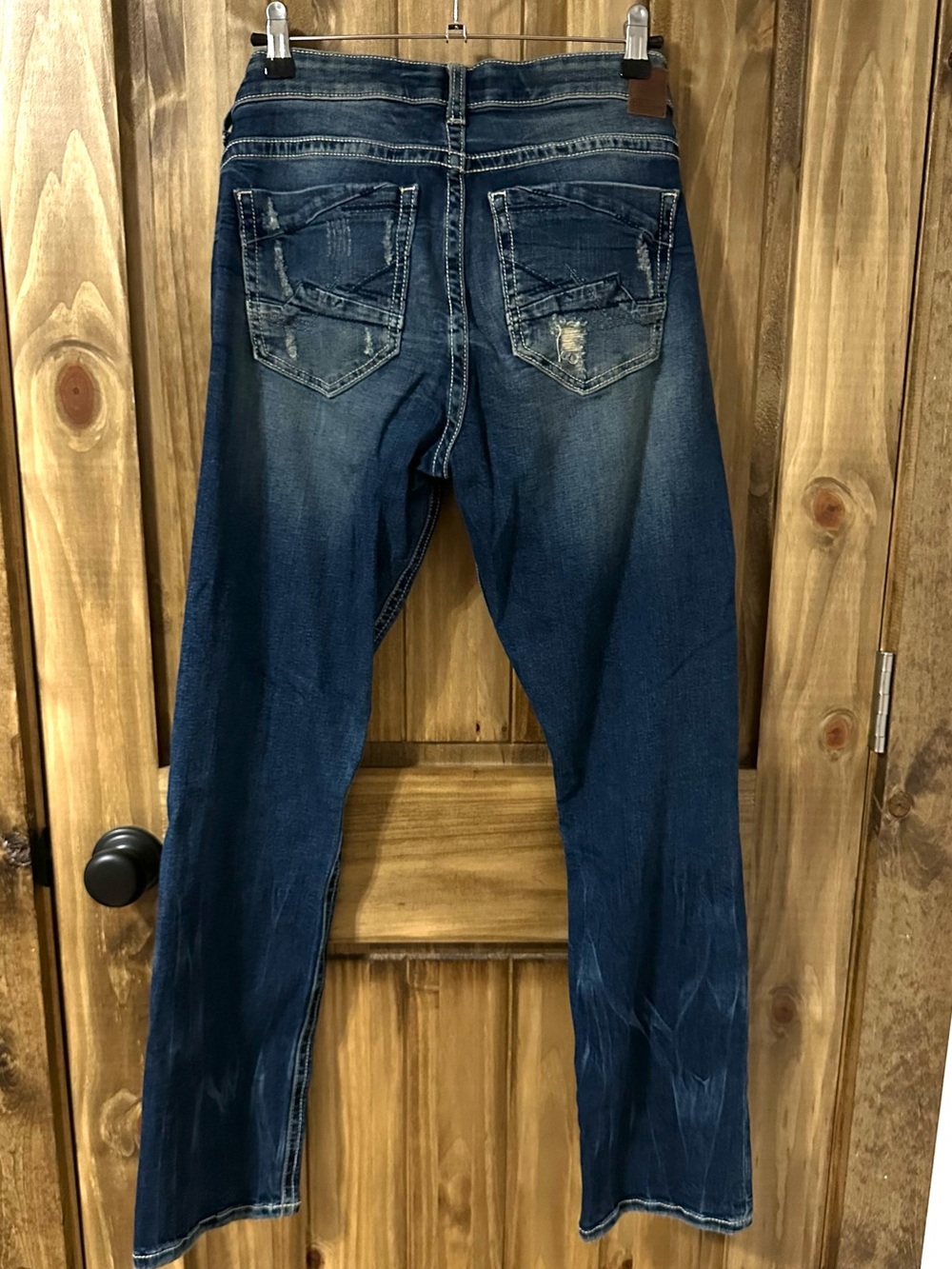 BKE Payton straight jeans Size 29 Mid Rise Skinny Stretch Denim 39 x 31 1/2